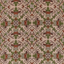 Emerald Forest Blush Jacquard Fabric by the Metre